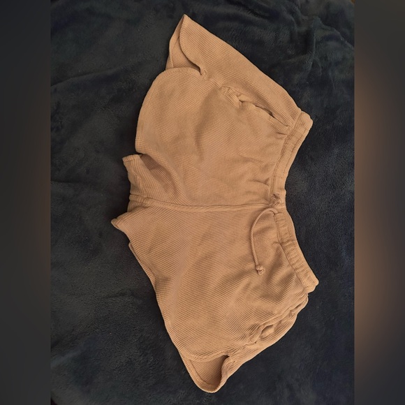 Women's Pink Purple ish Waffle Shorts - Picture 1 of 3